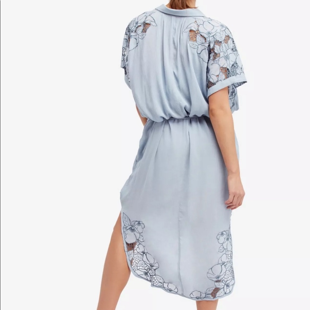 Free People Cut It Out midi Shirt Dress - Picture 5 of 5